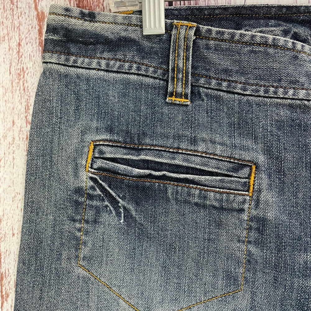Old Navy Denim Long Shorts Distressed Womens Size 12  #5044 - Picture 7 of 13